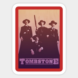 Tombstone Retro Sticker